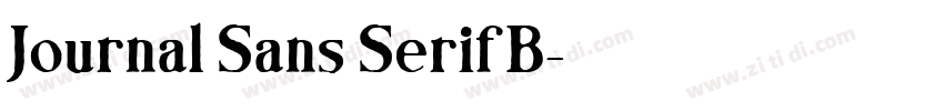 Journal Sans Serif B字体转换 Journal Sans Serif B字体转换